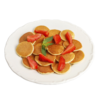 Mini pancake Carritos snacks